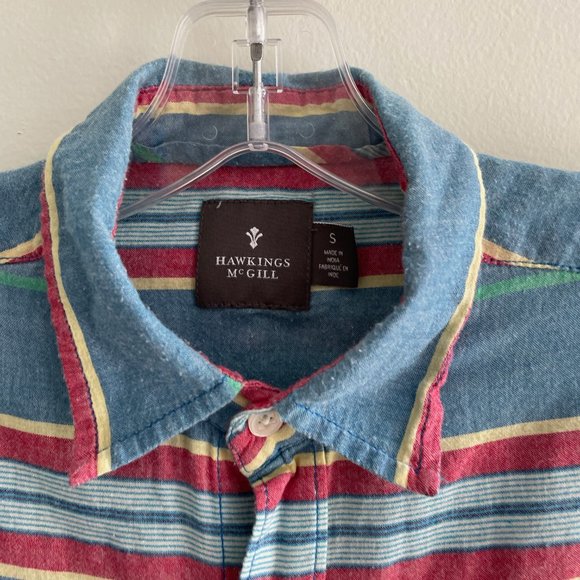 Hawkings McGill Mens S Long Sleeve Multicolor Button Down - Picture 5 of 6